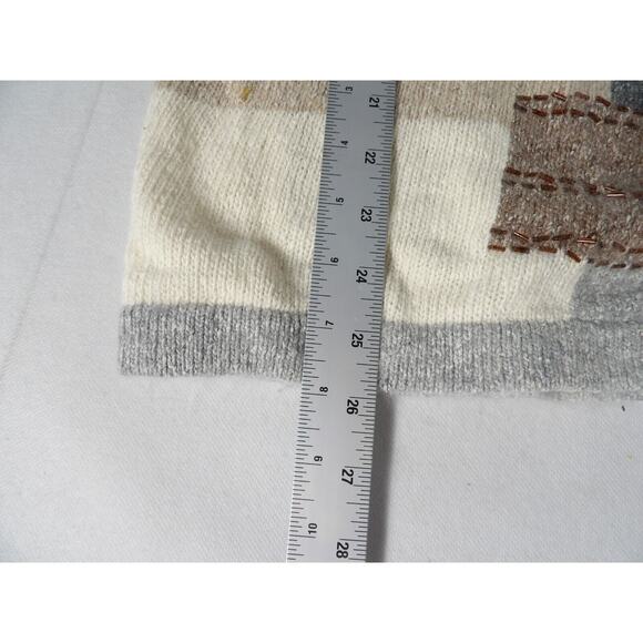 Summit Hill Sweater Womens Small Beaded Artsy Silk Angora Lambswool 90s Mock - Picture 10 of 14